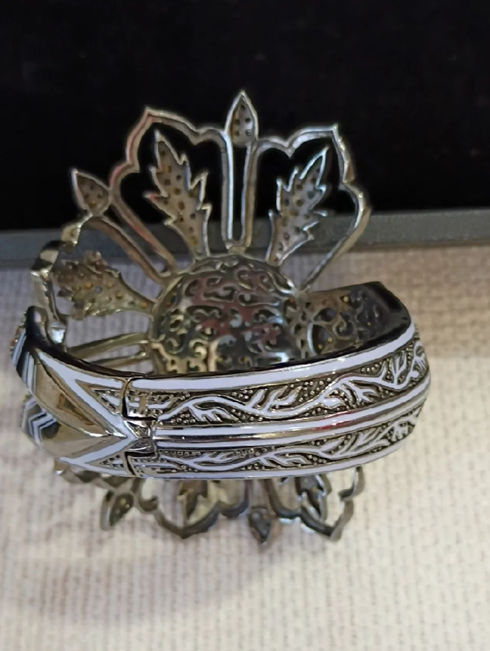 Matthew Campbell Laurenza.... Sapphire And Topaz Cuff Bracelet